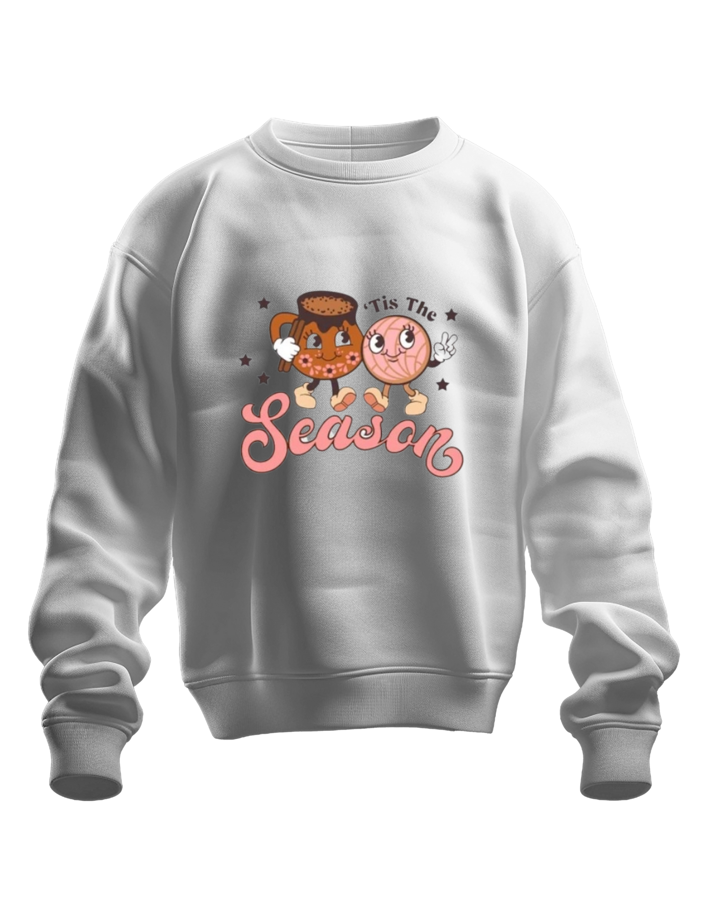 "Tis the Season" Pan Dulce and Champurrado Christmas Crewneck Sweater!