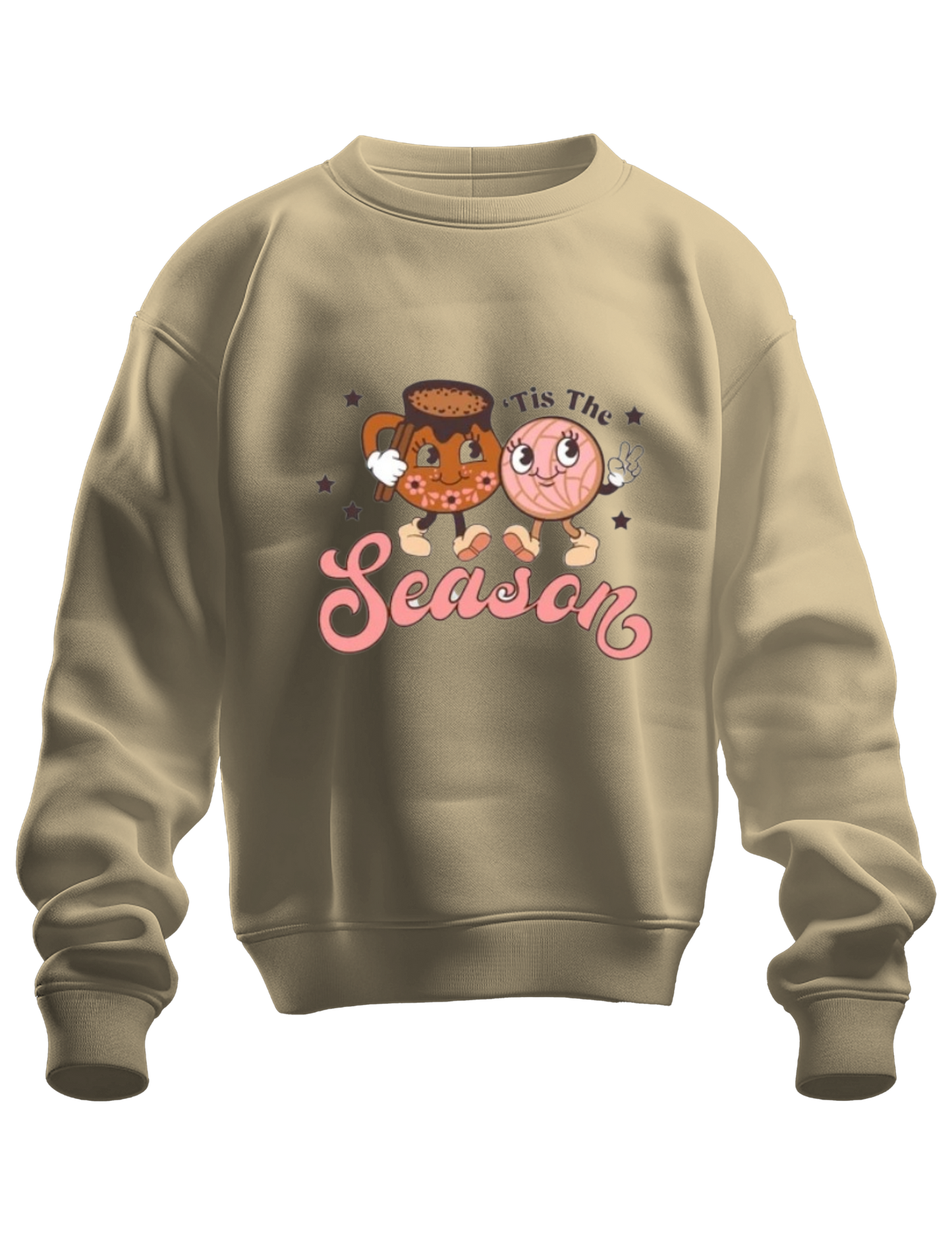 "Tis the Season" Pan Dulce and Champurrado Christmas Crewneck Sweater!