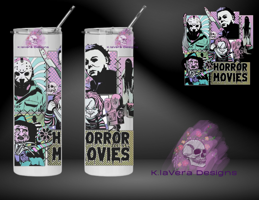 20 oz Horror Movie Character Tumbler