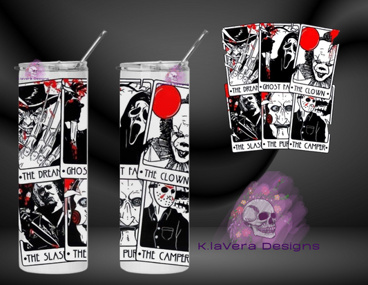 20 oz Tarot Card Movie Character Tumbler